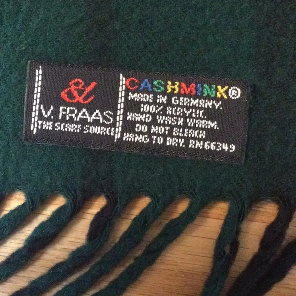 V. FRASS German plaid scarf